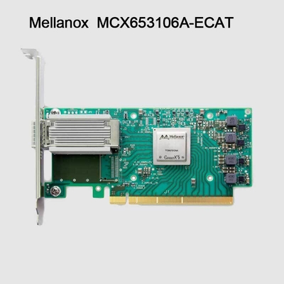 100g HDR Infiniband Mellanox 100gb Nic नेटवर्क इंटरफ़ेस QSFP56 MCX653106A-ECAT