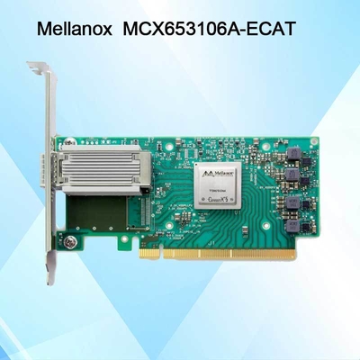 100g HDR Infiniband Mellanox 100gb Nic नेटवर्क इंटरफ़ेस QSFP56 MCX653106A-ECAT