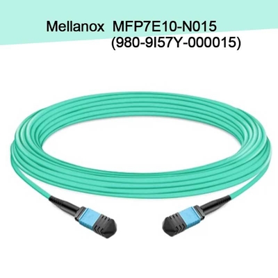 MFP7E10-N015 ((980-9I57Y-000015) Mellanox AOC MPO-12/APC-To MPO12/APC 8 फाइबर 15M