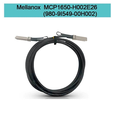MCP1650-H002E26(980-9I549-00H002)  मेल्लनोक्स डीएसी केबल पैसिव कॉपर आईबी एचडीआर 200 जीबी/एस तक क्यूएसएफपी56 2एम