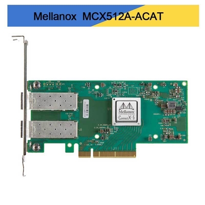 MCX512A-ACAT Mellanox ConnectX-5 EN नेटवर्क इंटरफेस कार्ड 10/25GbE डुअल पोर्ट SFP28