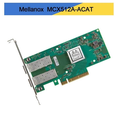 MCX512A-ACAT Mellanox ConnectX-5 EN नेटवर्क इंटरफेस कार्ड 10/25GbE डुअल पोर्ट SFP28