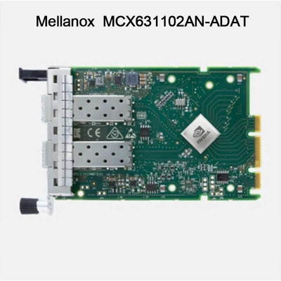 25GB निक मेलानॉक्स नेटवर्क कार्ड MCX631102AN-ADAT डुअल पोर्ट SFP28 PCIE 4.0 X8