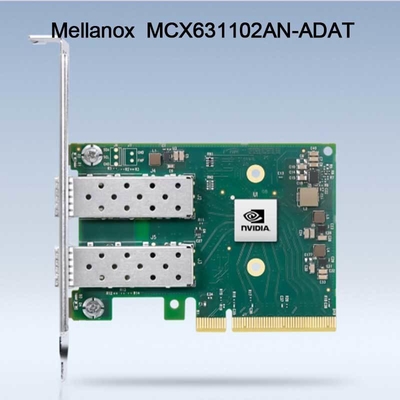 25GB निक मेलानॉक्स नेटवर्क कार्ड MCX631102AN-ADAT डुअल पोर्ट SFP28 PCIE 4.0 X8