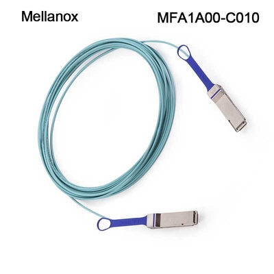 100GbE LSZH मेलानॉक्स QSFP28 सक्रिय ऑप्टिकल केबल AOC MFA1A00-C010 10m