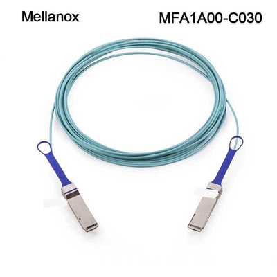 एक्टिव ऑप्टिकल AOC मेलानॉक्स 100GbE केबल्स MFA1A00-C030 QSFP LSZH 30m
