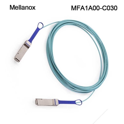 एक्टिव ऑप्टिकल AOC मेलानॉक्स 100GbE केबल्स MFA1A00-C030 QSFP LSZH 30m