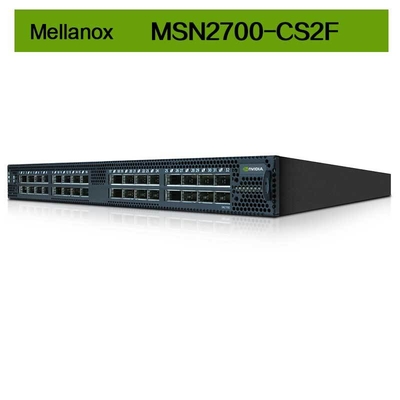 MSN2700-CS2F Mellanox स्विच स्पेक्ट्रम आधारित 32 पोर्ट 100GbE ओपन ईथरनेट प्लेटफॉर्म