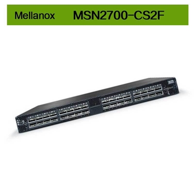 MSN2700-CS2F Mellanox स्विच स्पेक्ट्रम आधारित 32 पोर्ट 100GbE ओपन ईथरनेट प्लेटफॉर्म