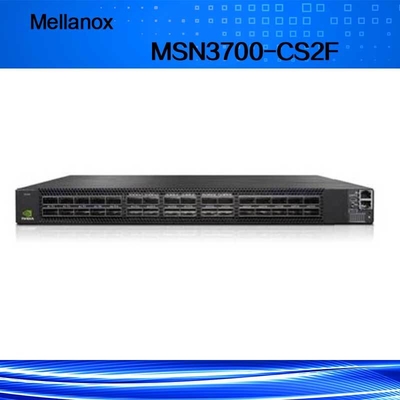 FDR मेलानॉक्स नेटवर्क स्विच MSN3700-CS2F 100GbE 1U 2 पावर सप्लाई (AC)