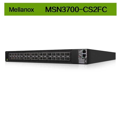 क्यूम्यलस लिनक्स 2 एसी पीएसयू मेलानॉक्स नेटवर्क स्विच MSN3700 - CS2FC 100GbE 1U 32 QSFP28 पोर्ट