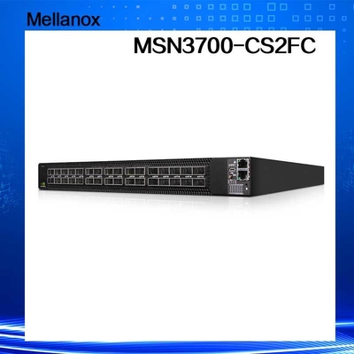 क्यूम्यलस लिनक्स 2 एसी पीएसयू मेलानॉक्स नेटवर्क स्विच MSN3700 - CS2FC 100GbE 1U 32 QSFP28 पोर्ट