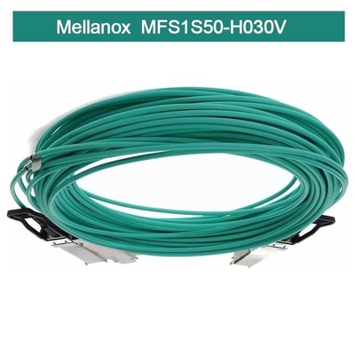 Infiniband Mellanox AOC MFS1S50-H030V VPI HDR & ETH 2x100Gb/S 30M QSFP56 नया और मूल