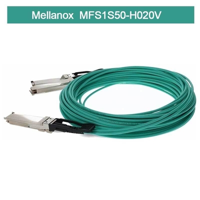 आईबी एचडीआर एमएमएफ स्प्लिटर Mellanox AOC केबल MFS1S50-H020V (QSFP56 से 2xQSFP56)