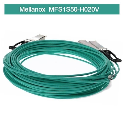 आईबी एचडीआर एमएमएफ स्प्लिटर Mellanox AOC केबल MFS1S50-H020V (QSFP56 से 2xQSFP56)