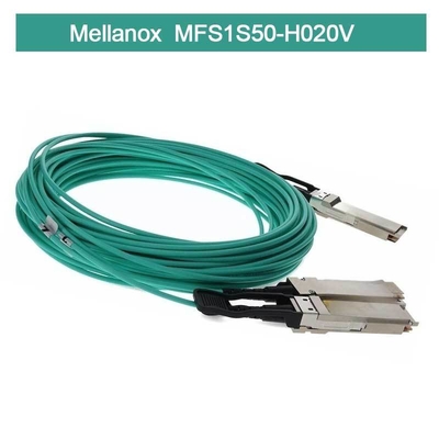 आईबी एचडीआर एमएमएफ स्प्लिटर Mellanox AOC केबल MFS1S50-H020V (QSFP56 से 2xQSFP56)