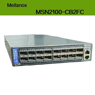 MSN2100-CB2FC Nvidia स्पेक्ट्रम 100gbe 1u स्विच 1g अधिकतम गति कम्युलस लिनक्स 16 Qsfp28 पोर्ट 2 AC PSU X86 2-कोर शॉर्ट डेप्थ P2c एयरफ्लो