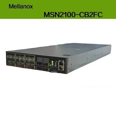 MSN2100-CB2FC Nvidia स्पेक्ट्रम 100gbe 1u स्विच 1g अधिकतम गति कम्युलस लिनक्स 16 Qsfp28 पोर्ट 2 AC PSU X86 2-कोर शॉर्ट डेप्थ P2c एयरफ्लो