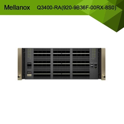 क्वांटम-3 आधारित XDR इन्फिनिबैंड स्विच Q3400-RA 920-9B36F-00RX-8S0 4U 144 XDR पोर्ट्स ओवर 72 OSFP केज 8 पावर सप्लाई