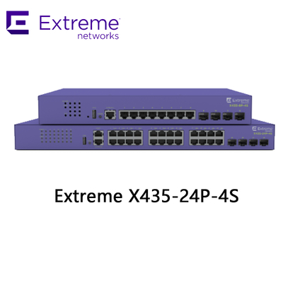 24P एक्सट्रीम नेटवर्क्स X435 AVB स्विच X435 4S 68Gbps 50.6Mpps नया और मूल