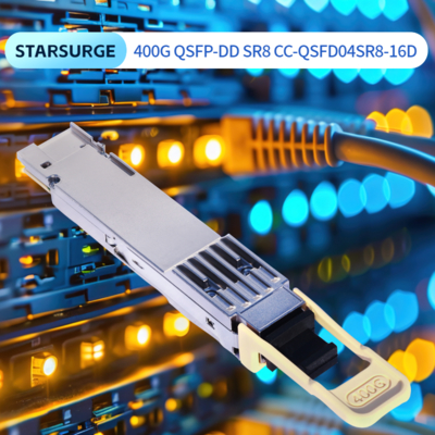 डेटा केंद्रों के लिए हाई-स्पीड 400g QSFP-DD SR8 ऑप्टिकल ट्रांससीवर मॉड्यूल 400g QSFP-DD SR8 ऑप्टिकल ट्रांससीवर