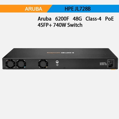 Hpe Aruba Networking Cx 6200f 48g Class-4 Poe 4SFP+ 740W Switch (JL728B)