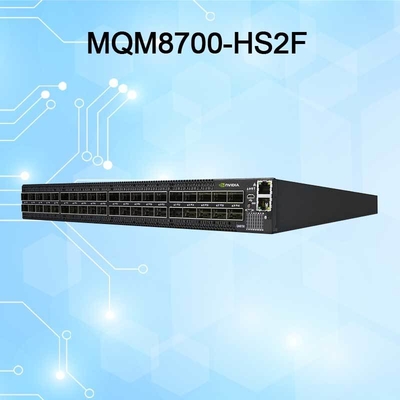 920-9b110-00rh-0m0 Mellanox Mqm8700-HS2r क्वांटम एचडीआर इन्फिनिबैंड स्विच 40 Qsfp56 पोर्ट ट्रांसमिशन दर 10/100/1000Mbps