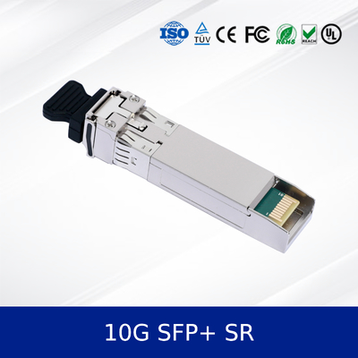 ऑप्टिकल ट्रांससीवर मॉड्यूल ईथरनेट 10GB/S 850nm 300m SFP+ 10G-SR वाणिज्यिक ग्रेड