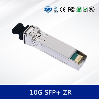ऑप्टिकल ट्रांससीवर मॉड्यूल 10G SFP+ ZR विस्तारित पहुंच, एपीडी रिसीवर, औद्योगिक तापमान