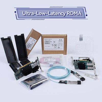 100g HDR Infiniband Mellanox 100gb Nic नेटवर्क इंटरफ़ेस QSFP56 MCX653106A-ECAT