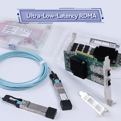 100g HDR Infiniband Mellanox 100gb Nic नेटवर्क इंटरफ़ेस QSFP56 MCX653106A-ECAT