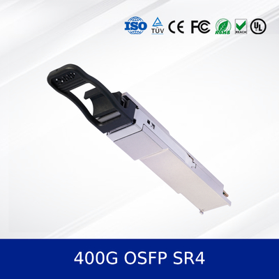 400G OSFP SR4 ऑप्टिकल ट्रांससीवर मॉड्यूल 100m OM4, MPO-12, डेटा-सेंटर ईथरनेट के लिए CMIS 5.0