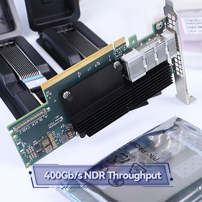 NVIDIA ConnectX-7 एडाप्टर MCX75310AAS-HEAT(900-9X766-003N-ST0) सिंगल-पोर्ट OSFP इन्फिनिबैंड: NDR200 200GB/s (डिफ़ॉल्ट गति) ईथरनेट: 200GbE PCIe X16 Gen 4.0/5.0