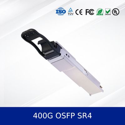 उच्च गति 400G QSFP112 SR4 ऑप्टिकल ट्रांससीवर मॉड्यूल उच्च गति 850nm 100m MMF