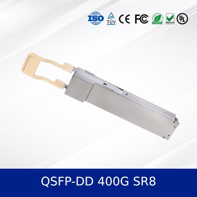डेटा केंद्रों के लिए उच्च गति QSFP-DD 400G SR8 ऑप्टिकल ट्रांससीवर मॉड्यूल