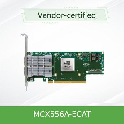 ConnectX-5 VPI Mellanox नेटवर्क एडाप्टर कार्ड PCIe3.0 MCX556A-ECAT