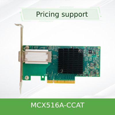 CX516A ConnectX-5 100GbE MCX516A-CCAT दोहरी पोर्ट QSFP28 PCI-E एडाप्टर