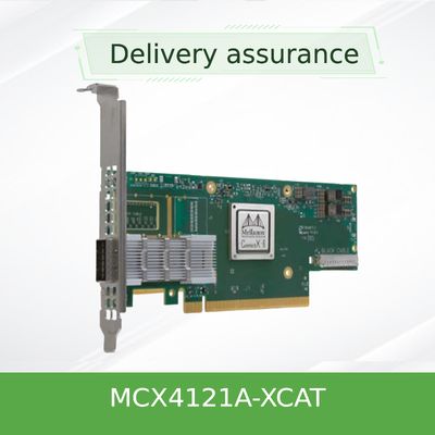 सर्वर के लिए MCX4121A-XCAT मेलानॉक्स नेटवर्क कार्ड 25Gbps SFP28 QSFP28