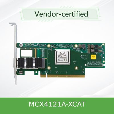 MCX4121A-XCAT मेलानॉक्स नेटवर्क कार्ड 25Gb/S SFP28 QSFP28 लो लेटेंसी फ्लेक्सिबल