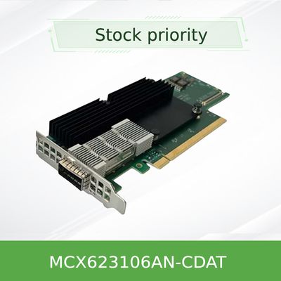 QSFP56 मेलानॉक्स ईथरनेट एडेप्टर NIC ConnectX-6 Dx EN 100GbE नेटवर्क कार्ड MCX623106AN-CDAT