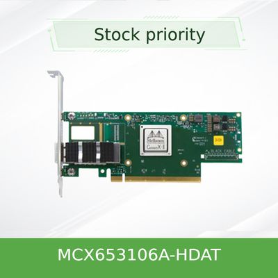 MCX653106A-HDAT Mellanox नेटवर्क कार्ड 200Gb/S 4*50Gb/S ईथरनेट पोर्ट