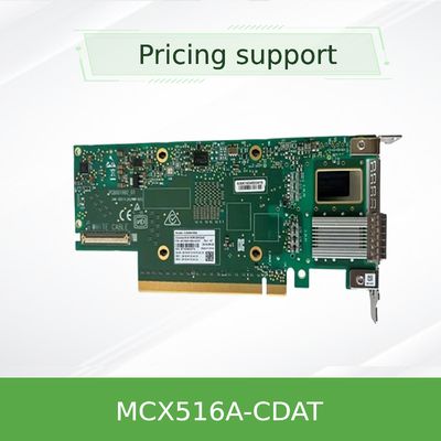 डुअल पोर्ट QSFP28 मेलानॉक्स 100gbe नेटवर्क कार्ड डेटाशीट अडैप्टर MCX516A-CDAT PCIe 4.0 X16 लंबा ब्रैकेट