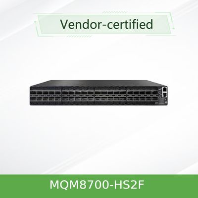 MQM8700-HS2F(920-9B110-00FH-0MD) क्वांटम मेलानॉक्स नेटवर्क एचडीआर स्विच 40 पोर्ट 200 Gbit/S 40 इन्फिनिबैंड पोर्ट