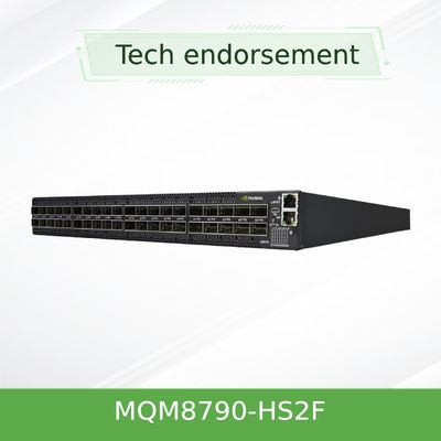 MQM8790-HS2F मेलानॉक्स नेटवर्क स्विच 40 पोर्ट नॉन-ब्लॉकिंग प्रबंधित HDR 200Gb/S