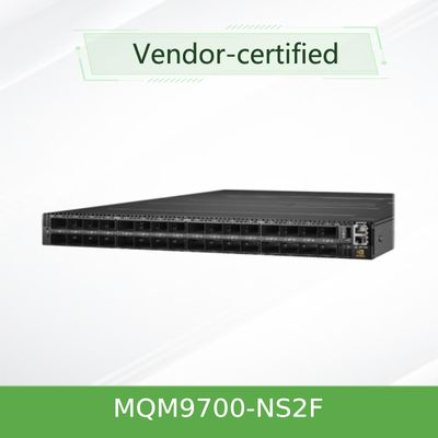 इनफिनिबैंड MQM9700-NS2F ((920-9B210-00FN-0M0) Mellanox नेटवर्क स्विच 400G 16.8 Tbps सर्वर के लिए
