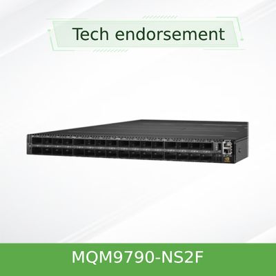 Mellanox नेटवर्क स्विच MQM9790-NS2F ((920-9B210-00FN-0D0) क्वांटम-2 एनडीआर 64 X 400Gb/S पोर्ट 32 ओएसएफपी पिंजरे अनमैनेज्ड पावर-टू-कनेक्टर पी 2 सी