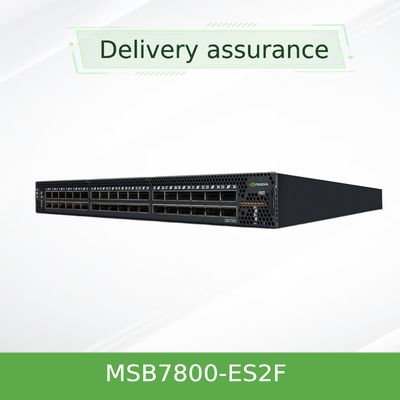 MSB7800-ES2F नेटवर्क IB मेलानॉक्स 100GB स्विच हाई स्पीड इन डेट सेंटर