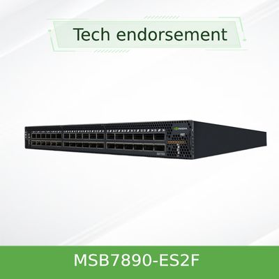 36p बाहरी रूप से प्रबंधित EDR 100Gb/S स्मार्ट मेलानॉक्स Infiniband स्विच MSB7890-ES2F नॉन-ब्लॉकिंग
