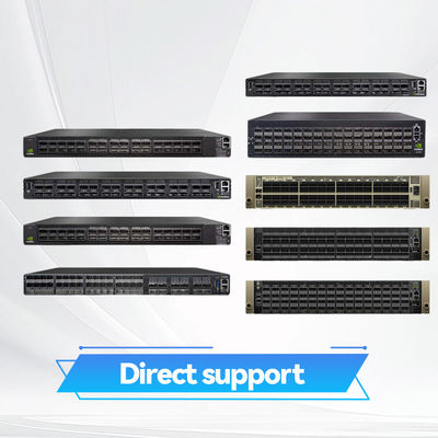 2 कोर शॉर्ट डेप्थ मेलानॉक्स SN2000 स्विच MSN2100-CB2F 100GbE 1U 16 QSFP28 पोर्ट्स 2 AC PSUs X86