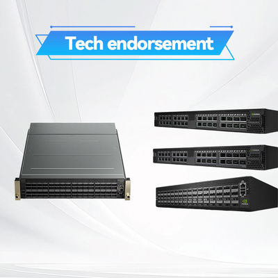 2 कोर शॉर्ट डेप्थ मेलानॉक्स SN2000 स्विच MSN2100-CB2F 100GbE 1U 16 QSFP28 पोर्ट्स 2 AC PSUs X86